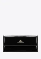 Portfele - Duży portfel damski rozkładany ze skóry lakierowanej - miniaturka - grafika 1