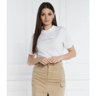 Koszulki i topy damskie - Calvin Klein T-shirt - miniaturka - grafika 1