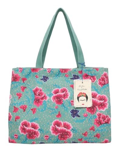 Fritzi aus Preussen Fritzi x Frida Kahlo Easy01 Canvas Flower Green Shopper, Flower Green