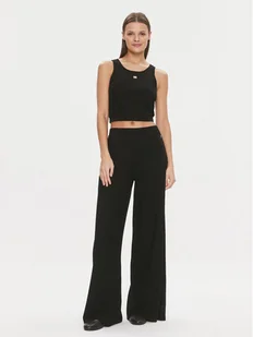EA7 Emporio Armani Komplet top i spodnie 3DTV54 TJTVZ 1200 Czarny Regular Fit - Dresy damskie - miniaturka - grafika 1