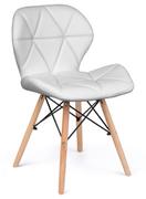 Krzesła - Sofotel Nowoczesne krzesło skandynawskie Sofotel Sigma - białe 270201 - miniaturka - grafika 1