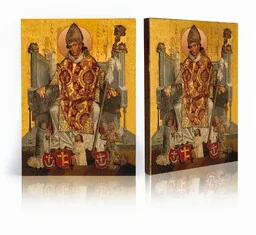 Ikona religijna Święty Stanisław - Ikony i obrazy sakralne - miniaturka - grafika 1