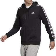 Bluzy sportowe męskie - adidas Essentials French Terry 3-Stripes Full Zip Hoodie > GK9032 - Adidas - miniaturka - grafika 1