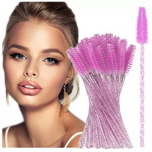 CocoSpa, Szczoteczka do rozczesywania rzęs i brwi spiralki brokatowe, 50szt. - Zestawy kosmetyków damskich - miniaturka - grafika 1