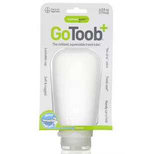 Podróżna silikonowa butelka na płyny Humangear GoToob+ XL - clear - Butelki dla niemowląt - miniaturka - grafika 2