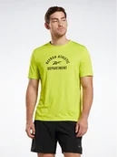 Koszulki sportowe męskie - Reebok T-Shirt Training Graphic T-Shirt IC7666 Żółty - miniaturka - grafika 1