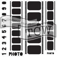 Scrapbooking - Szablon, taśmy filmowe, 15,2 cm - miniaturka - grafika 1