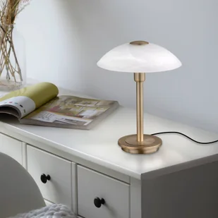 Paul Neuhaus Enova lampa stołowa, stary mosiądz - Lampy stojące - miniaturka - grafika 1