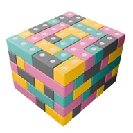 Klocki - Klocki magnetyczne TUKI - Zestaw BUILDER, 110 sztuk - miniaturka - grafika 1