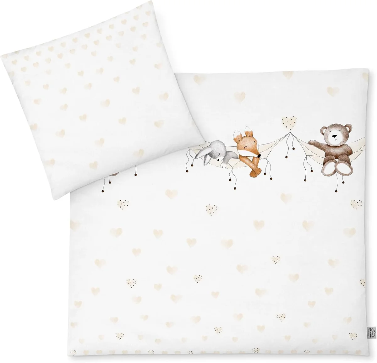 Komplet pościeli dla niemowląt 80x80+35x40 cm 100% bawełna Öko-Tex