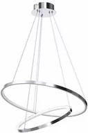 Lampy sufitowe - Designerska lampa wisząca ROTONDA CHROME 51W LED Chrom - miniaturka - grafika 1
