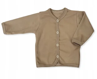 KAFTAN kaftanik 104 KOSZULKA bluzka ROZPINANA dziecięca gładka BEŻOWA - Kaftaniki dla niemowląt - miniaturka - grafika 1