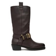 Kozaki damskie - Kozaki Liu Jo Roxy 02 SF5049 P0102 Brązowy - miniaturka - grafika 1