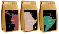 Kawa - ZESTAW DEGUSTACYJNY KAW ŚWIEŻO PALONYCH 100% ARABIKA NUNO 3X200G - miniaturka - grafika 1