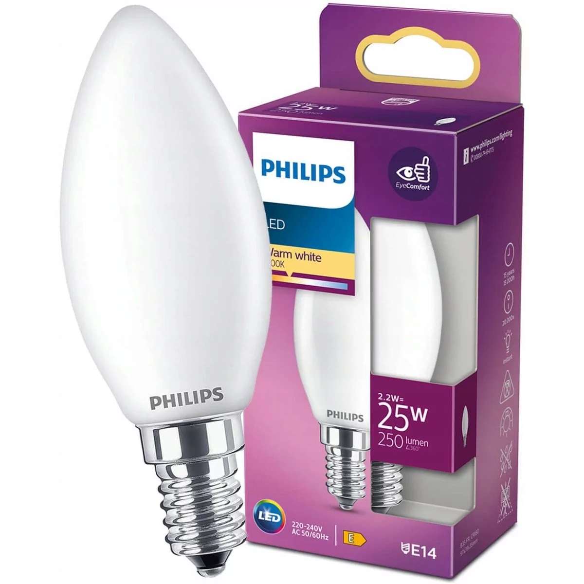 Philips Żarówka LED 929001345255 2.2W E14 929001345255