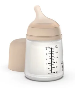 SUAVINEX BUTELKA ZERO ZERO 180ML WOLNY PRZEPŁYW KOLOR LIGHT 0+ - Butelki dla niemowląt - miniaturka - grafika 1