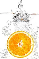 Fototapety - Nice Wall Pomarańcza w Szklance - fototapeta FS0480 - miniaturka - grafika 1
