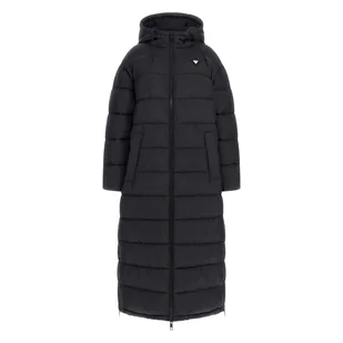 Damski Płaszcz pikowany zimowy GUESS BREANA LS PUFFER JACKET V4BL04WFYE2-JBLK – Czarny - Płaszcze damskie - miniaturka - grafika 1
