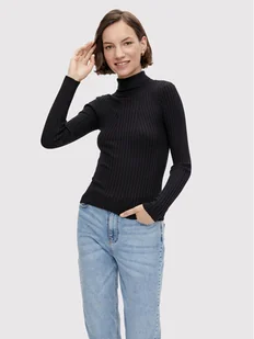 Pieces Golf Crista 17115049 Czarny Slim Fit - Swetry damskie - miniaturka - grafika 1