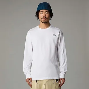 The North Face Męskie L/S Easy Koszulka White L - Koszulki męskie - miniaturka - grafika 1