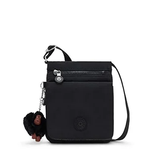 Kipling Eldorado mini torba damska, lekka, crossbody, nylonowa torba podróżna, czarny, 6''L x 7.75''H x 0.75''D - Torebki damskie - miniaturka - grafika 1