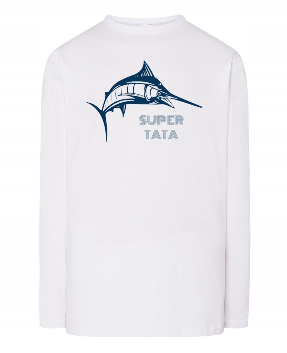 Longsleeve na Dzień Taty Prezent Super TATA r.XXL