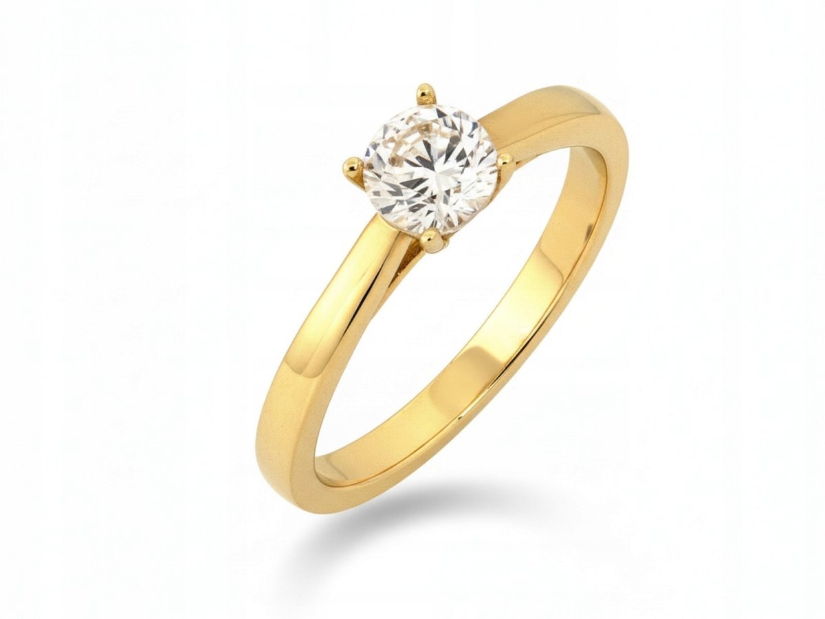 Kobiecy złoty pierścionek 375 elegancki dodatek do stylizacji 2.58g 9kt