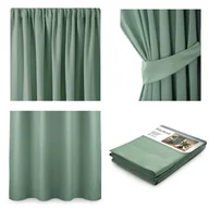 Zasłony - Amelia Home, Zasłona, Pleat, Mint, 140x245, 1szt. - miniaturka - grafika 1