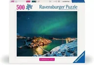 Puzzle - Puzzle 500 Zorza Polarna nad Bergsfjord - miniaturka - grafika 1