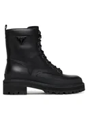 Botki damskie - Guess Trzewiki FLFB2D LEA10 Czarny - miniaturka - grafika 1