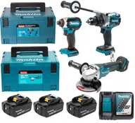 Zestawy elektronarzędzi - ZESTAW COMBO LI-ION 18V DGA513+DHP481+DTD153+DHR243 3*5.0AH - miniaturka - grafika 1