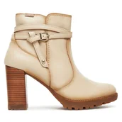 Botki damskie - Botki Pikolinos W7M-8806 Beżowy - miniaturka - grafika 1