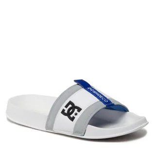 Klapki i japonki męskie - Klapki DC - Lynx Slide ADYL100074 White/Grey/Blue(HYB) - grafika 1