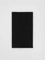 Apaszki i szaliki damskie - Reserved - Dzianinowy komin z wiskozą - czarny - miniaturka - grafika 1