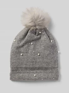 Czapka z pomponem i dodatkiem wełny model ‘JAROLINE’ - Czapki damskie Czapka z pomponem i dodatkiem wełny model ‘JAROLINE’ - Czapki damskie - miniaturka - grafika 1