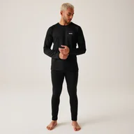 Bielizna sportowa damska - Regatta Męska Bielizna Termoaktywna Komplet Thermal Czarny - Wyprzedaż - miniaturka - grafika 1