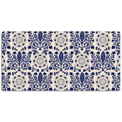 Podkładki na biurko - Duża mata na biurko Niebieski wzór vintage 120x60 cm - miniaturka - grafika 1