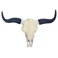 Dekoracje domu - Łeb Bawoła Białe 55,5 cm Aluminium Design Głowa Byka Dekoracja Ścienna - miniaturka - grafika 1