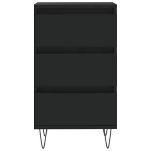 Komoda, czarna, 40x35x70 cm, materiał drewnopochodny Lumarko! - Komody - miniaturka - grafika 4