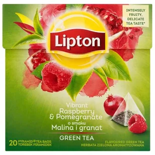 Lipton Green Tea herbata zielona o smaku malina i granatu - Herbata - miniaturka - grafika 1