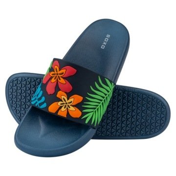 Soxo klapki damskie kwiaty 40-41 laczki basenowe dla dziewczyny