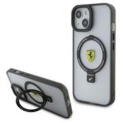 Etui i futerały do telefonów - Ferrari FEHMP15MUSCAH iPhone 15 Plus / 14 Plus 6.7" transparent hardcase Ring Stand 2023 Collection MagSafe - miniaturka - grafika 1