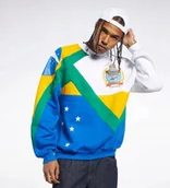 Bluzy męskie - Reebok Fm3938 Bluza Męska Klasyczna z Haftem L Włc Tła - miniaturka - grafika 1