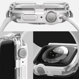 Etui APPLE WATCH 4 / 5 / 6 / 7 / 8 / SE ( 44 / 45 MM) Ringke Fusion Bumper białe - Akcesoria do smartwatchy - miniaturka - grafika 3