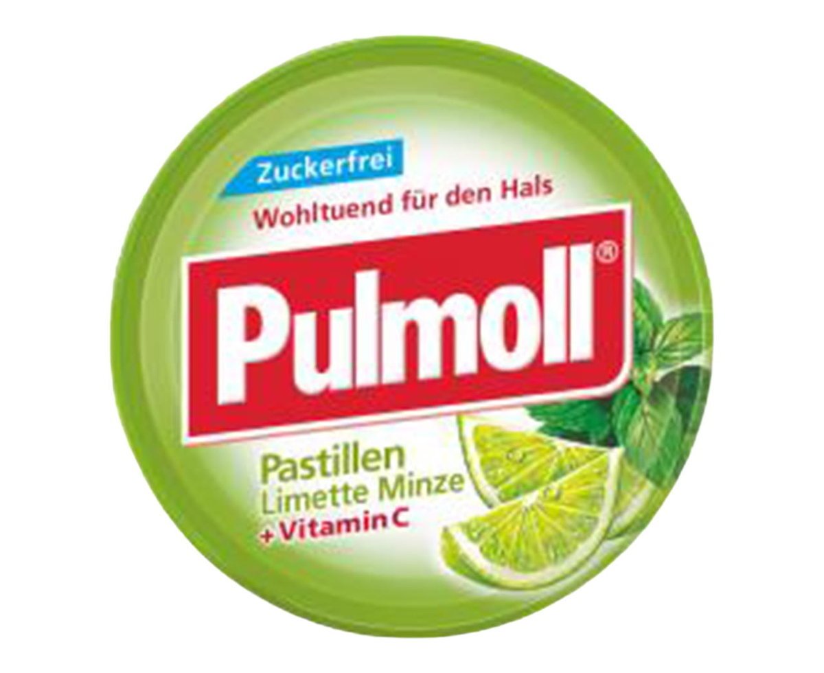 Pulmoll Pastylki Bez Cukru O Smaku Limonki I Mięty 45G