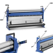 Inne urządzenia budowlane - 4w1 Giętarka do blachy z funkcją walcowania prasowania cięcia 1040mm - miniaturka - grafika 1