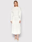 Sukienki - Rinascimento Sukienka dzianinowa CFM0010543003 Biały Relaxed Fit - miniaturka - grafika 1