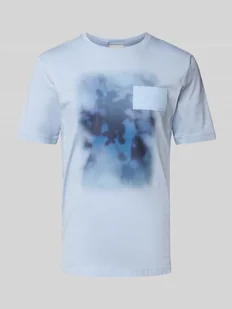 T-shirt o kroju regular fit z czystej bawełny - Koszulki męskie - miniaturka - grafika 1