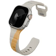 Akcesoria do smartwatchy - Pasek UNIQ Stride De Rubber do Apple Watch 49/46/45/44mm beżowy - miniaturka - grafika 1