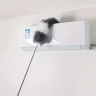 Inne - TEMU Wszechstronny elektrostatyczny miotełka z wysuwanym drążkiem - Zginana, pralna głowica do czyszczenia wysokich sufitów, mebli i samochodów - miniaturka - grafika 1